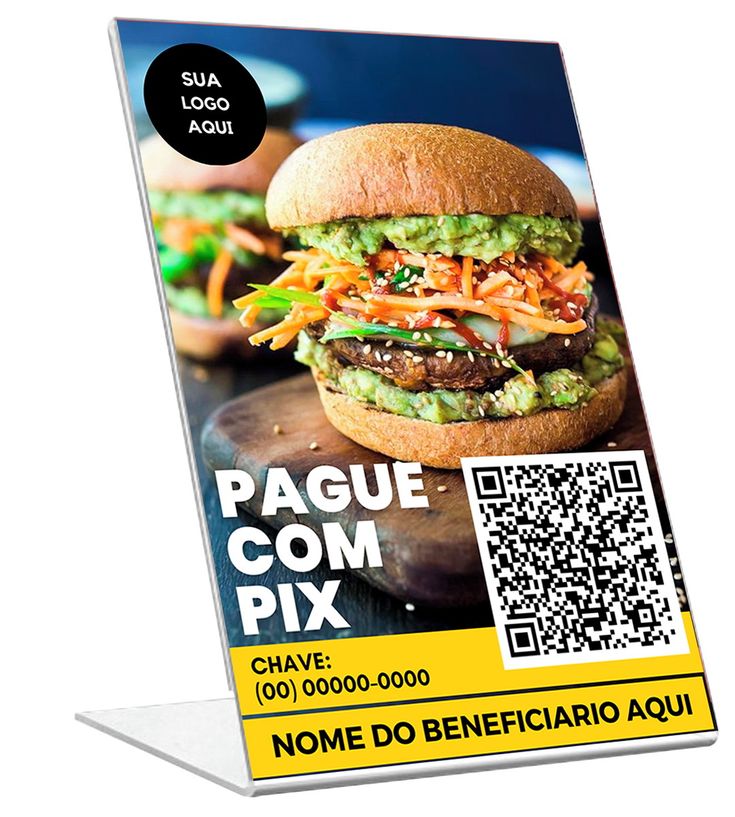 DISPLAY DE PVC SO FRENTE TIPO L